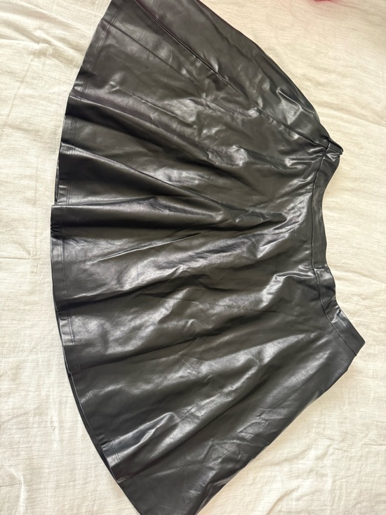 zusamme Dresses & Skirts - Classic Black Faux Leather Mini Skirt